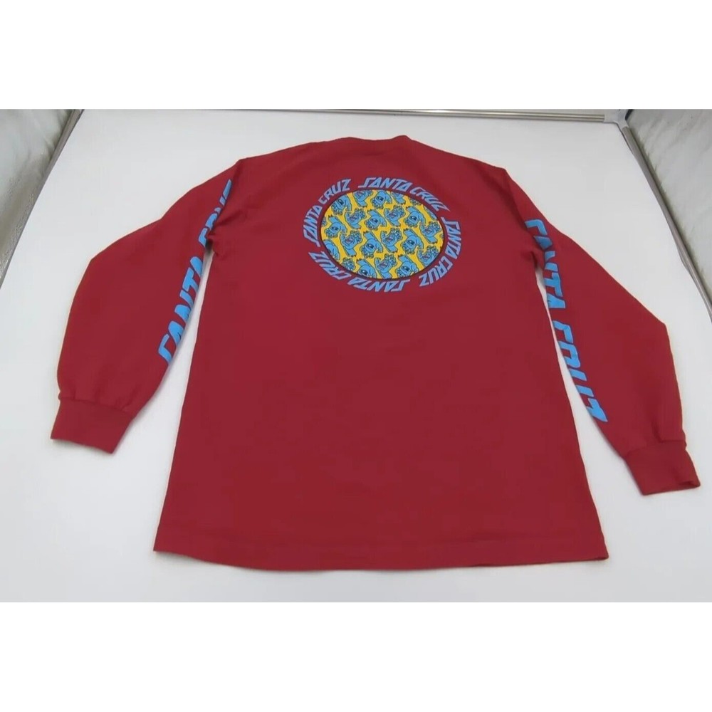 Vintage Santa Cruz Skateboards Screaming Hand Shirt Long‎ Sleeve Men Small Y2K